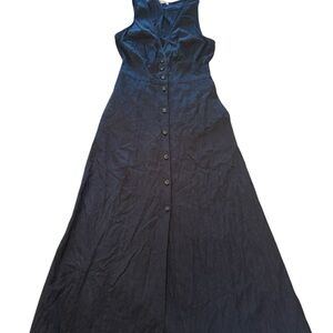 Elegant Dark blue  Sleeveless Dress